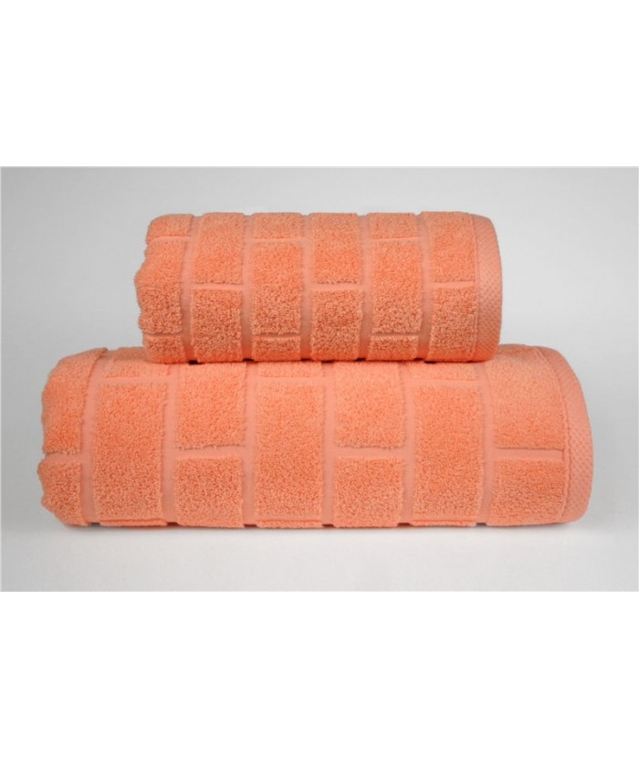 Ręcznik Brick mikrobawełna 50x90 Brzoskwiniowy GRENO