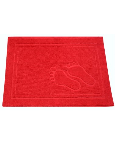 Dywanik łazienkowy bawełna 50x70 Feet czerwony