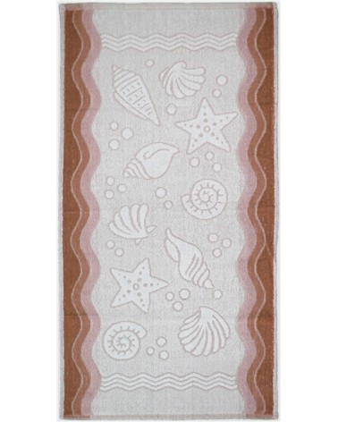 Ręcznik Flora Ocean bawełna 40x60 brązowy