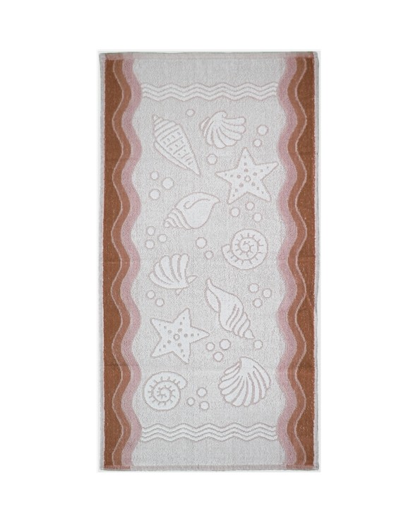 Ręcznik Flora Ocean bawełna 70x140 brązowy