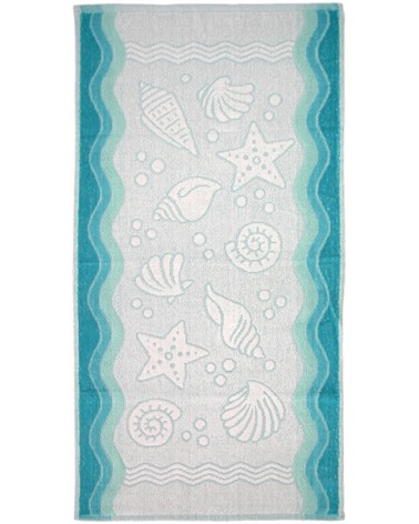 Ręcznik Flora Ocean bawełna 70x140 turkusowy