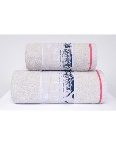 Ręcznik Kriti mikrobawełna 70x130 popielaty
