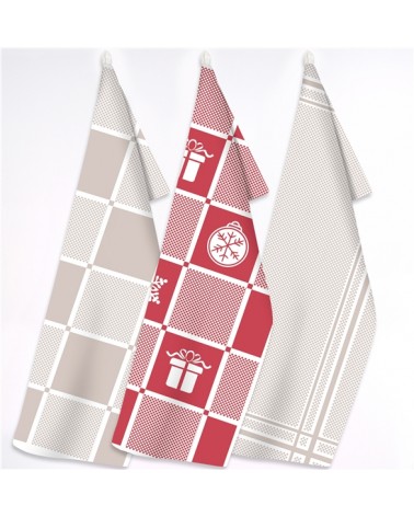 Zestaw Ściereczek Kuchennych 50x70 x3 III Święta z Greno