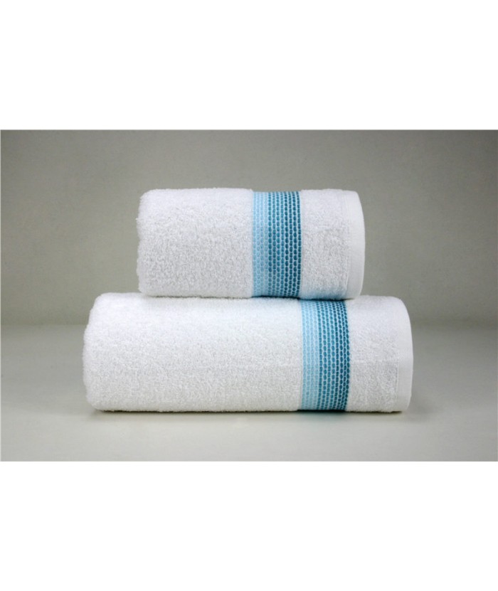 Ręcznik Ombre bawełna 70x140 Biały Aqua GRENO