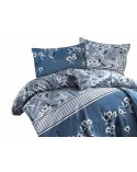 Pościel bawełniana 160x200 + 2x70x80 Burrell Navy Blue Exclusive