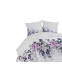 Pościel bawełniana 200x220 + 2x70x80 Riella Lila Exclusive