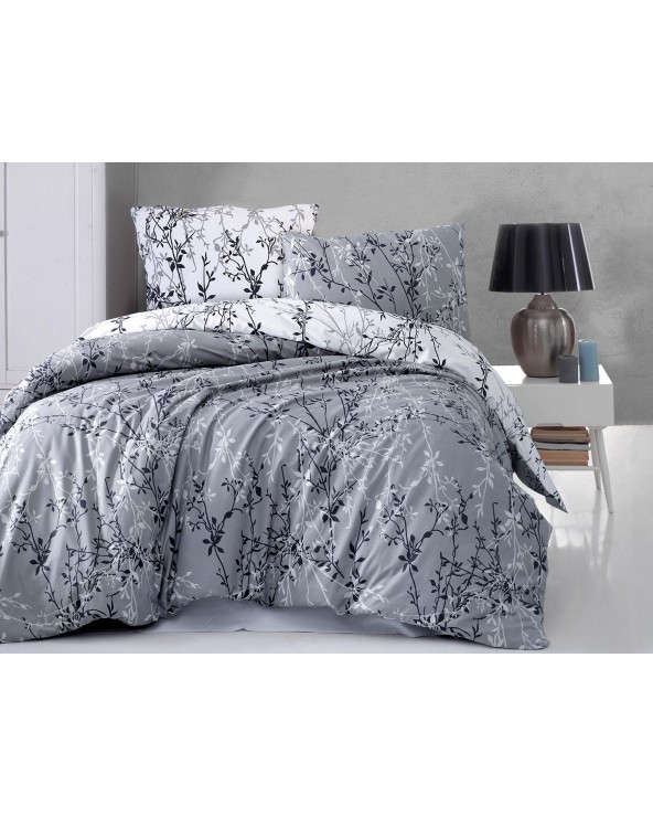 Pościel bawełniana 200x220 + 2x70x80 Zena Grey Exclusive Darymex Pościel bawełniana 200x220 + 2x70x80 Zena Grey Exclusive