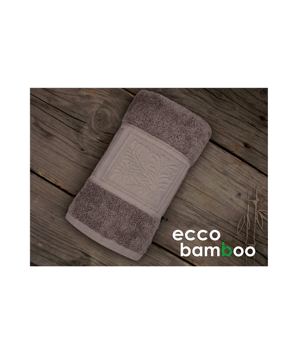 Ręcznik antybakteryjny  Ecco Bamboo bambus 50x90 Brąz GRENO