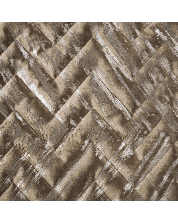 Narzuta velvet 170x210 Agata brązowa/srebrna Eurofirany Narzuta velvet 170x210 Agata brązowa/srebrna