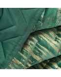 Narzuta velvet 170x210 Agata ciemnozielona/złota