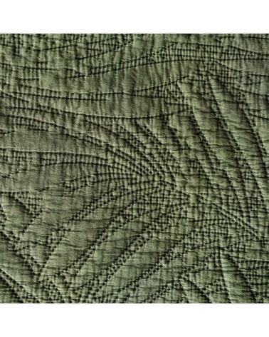 Narzuta mikrofibra stonewashed 170x210 Stone 1 ciemnozielona