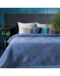 Narzuta mikrofibra stonewashed 170x210 Stone 1 niebieska