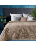 Narzuta mikrofibra stonewashed 220x240 Stone 1 brązowa