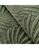 Narzuta mikrofibra stonewashed 220x240 Stone 1 ciemnozielona