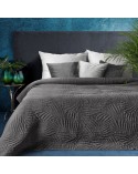 Narzuta mikrofibra stonewashed 220x240 Stone 1 stalowa