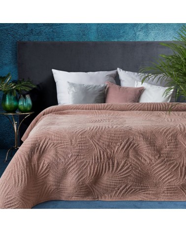 Narzuta mikrofibra stonewashed 220x240 Stone 1 różowa
