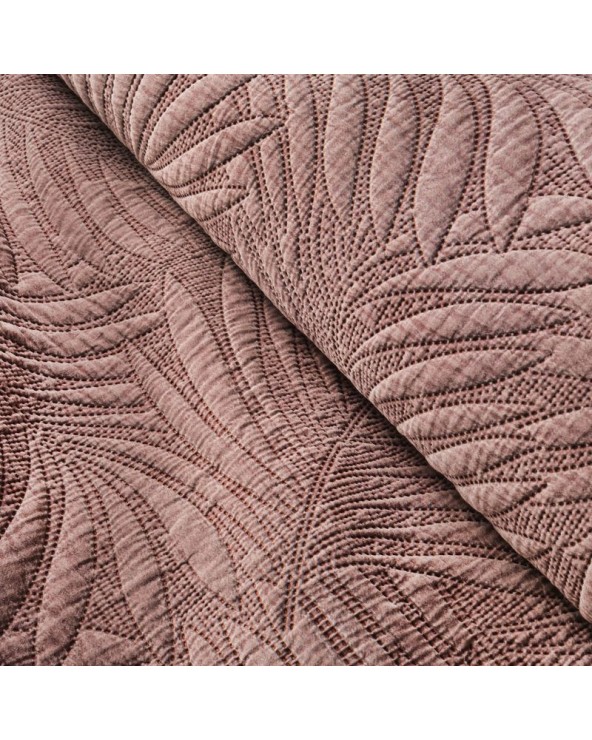 Narzuta mikrofibra stonewashed 220x240 Stone 1 różowa
