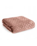 Narzuta velvet 170x210 Dimon pudrowa
