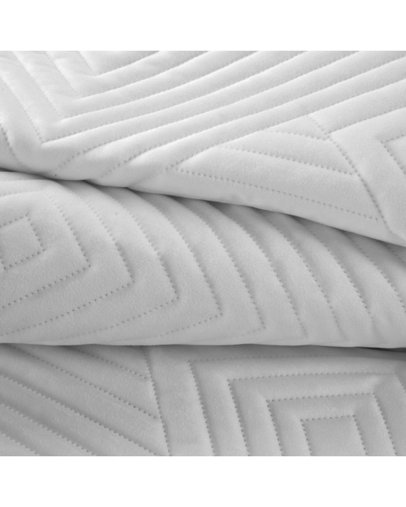 Narzuta velvet 200x220 Sofia 2 biała Eurofirany Narzuta velvet 200x220 Sofia 2 biała