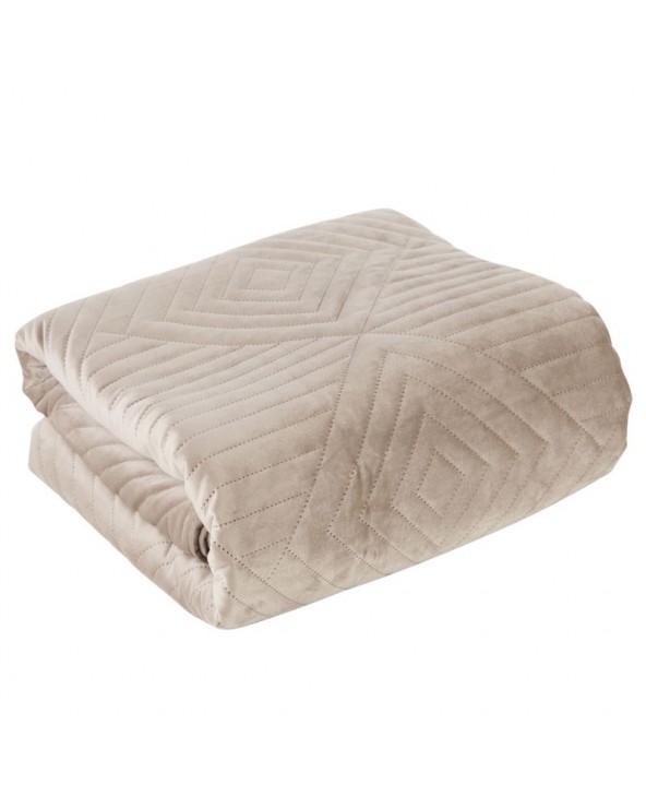 Narzuta velvet 200x220 Sofia 2 beżowa