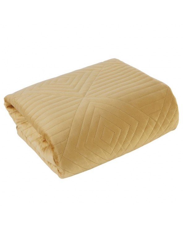Narzuta velvet 230x260 Sofia 2 miodowa Eurofirany Narzuta velvet 230x260 Sofia 2 miodowa