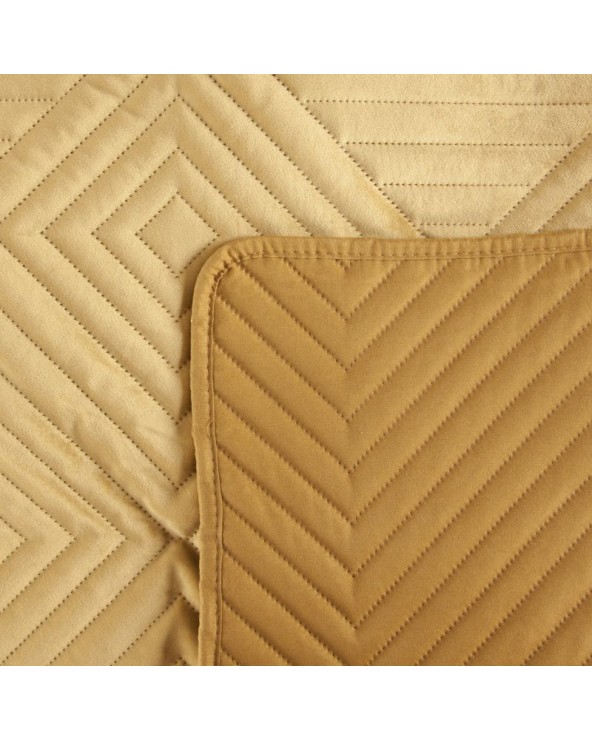 Narzuta velvet 230x260 Sofia 2 miodowa Eurofirany Narzuta velvet 230x260 Sofia 2 miodowa