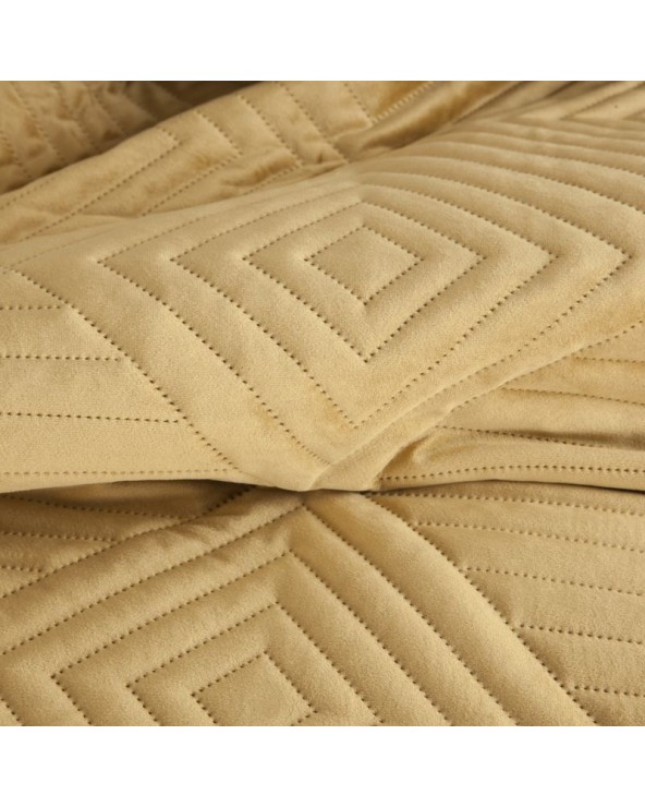 Narzuta velvet 230x260 Sofia 2 miodowa Eurofirany Narzuta velvet 230x260 Sofia 2 miodowa