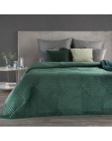 Narzuta velvet 230x260 Sofia 2 ciemnozielona