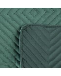 Narzuta velvet 230x260 Sofia 2 ciemnozielona