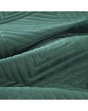 Narzuta velvet 230x260 Sofia 2 ciemnozielona