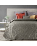Narzuta velvet 170x210 Ariel 3 ciemnobeżowa