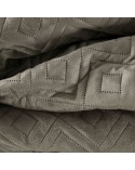 Narzuta velvet 170x210 Ariel 3 ciemnobeżowa