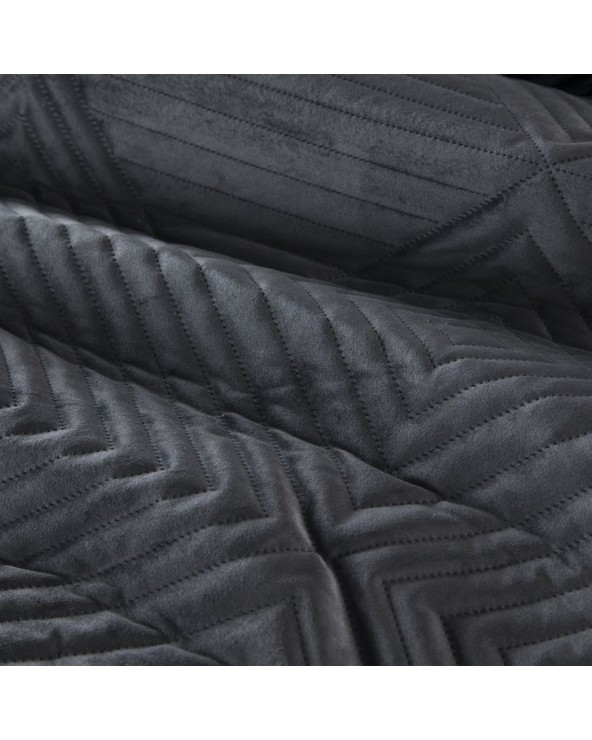 Narzuta velvet 200x220 Sofia 2 czarna