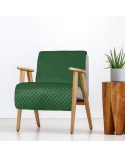 Narzuta velvet 70x160 Ariel ciemnozielona