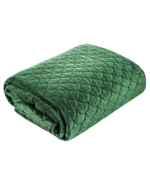 Narzuta velvet 70x160 Ariel ciemnozielona