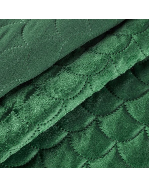 Narzuta velvet 70x160 Ariel ciemnozielona