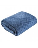 Narzuta velvet 170x210 Ariel granatowa