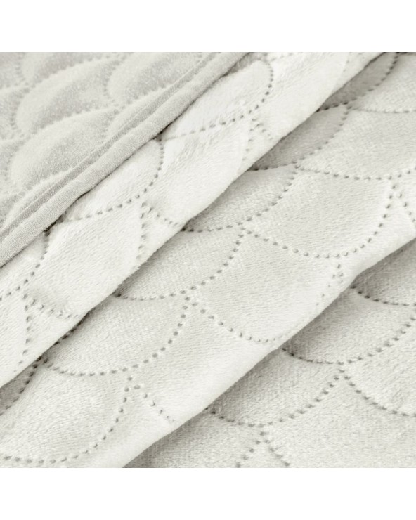 Narzuta velvet 230x260 Ariel kremowa