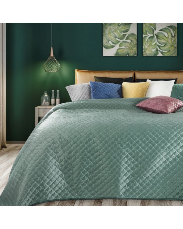 Narzuta velvet 230x260 Ariel miętowa Eurofirany Narzuta velvet 230x260 Ariel miętowa