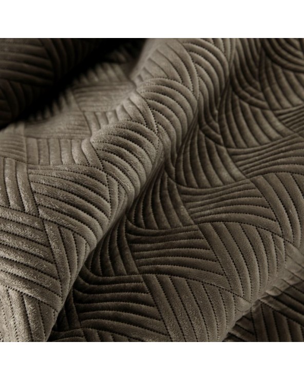 Narzuta velvet 230x260 Ariel 1 brązowa
