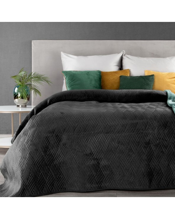 Narzuta velvet 170x210 Ariel 1 czarna