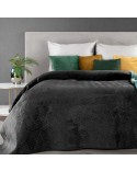 Narzuta velvet 230x260 Ariel 1 czarna