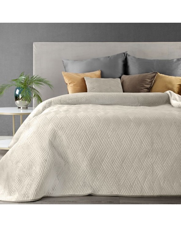 Narzuta velvet 230x260 Ariel 1 kremowa