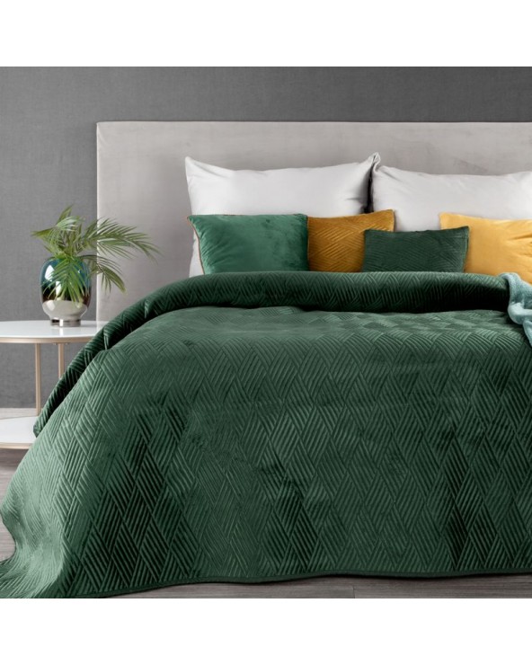 Narzuta velvet 230x260 Ariel 1 ciemnozielona