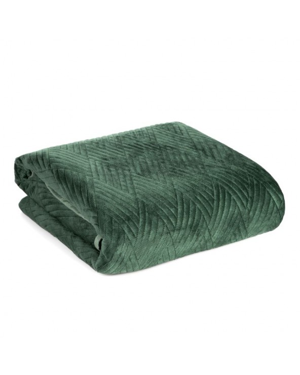 Narzuta velvet 230x260 Ariel 1 ciemnozielona