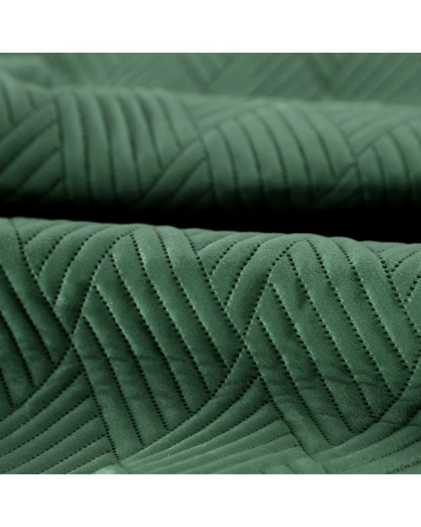 Narzuta velvet 230x260 Ariel 1 ciemnozielona