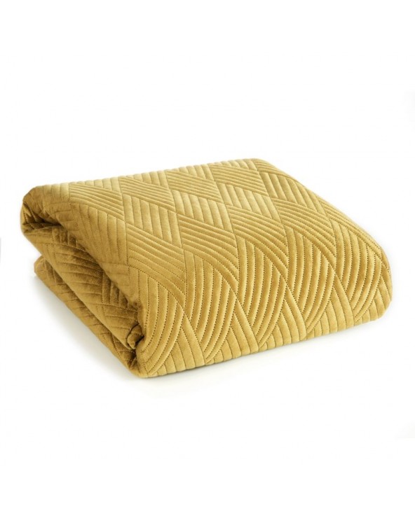 Narzuta velvet 170x210 Ariel 1 miodowa Eurofirany Narzuta velvet 170x210 Ariel 1 miodowa