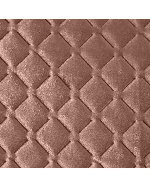 Narzuta velvet 220x240 Dimon pudrowa