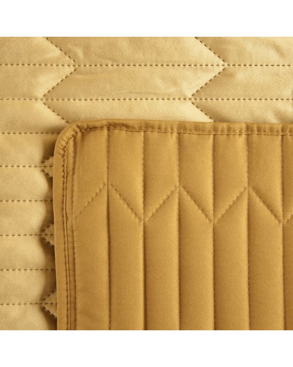Narzuta velvet 200x220 Sofia 1 miodowa