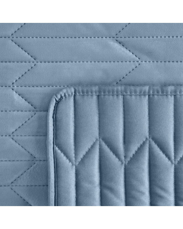 Narzuta velvet 200x220 Sofia 1 niebieska